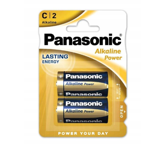 Panasonic bateria R14 2szt alkaliczne okrągłe 1