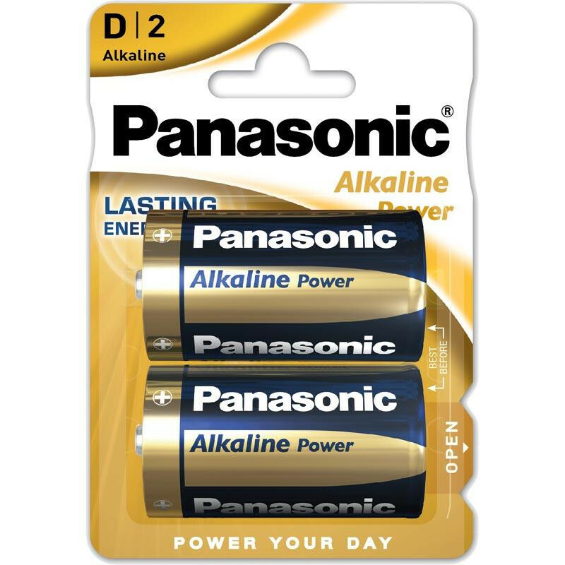 Panasonic bateria R20 2szt alkaliczne okrągłe 1
