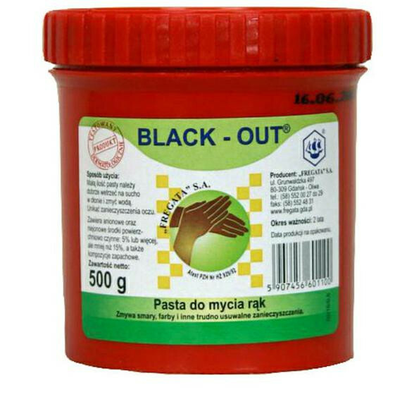 Pasta  do rąk black-out  500g 1
