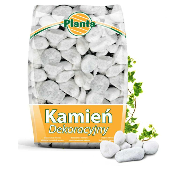 Planta kamień otoczak biały 20kg  40-60mm 1