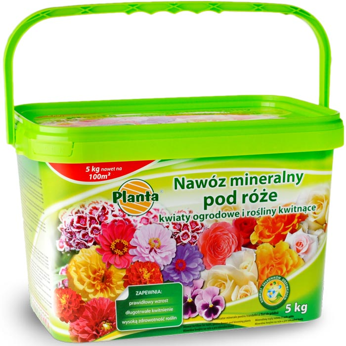 Planta nawóz róże i kwiaty ogrodowe 5kg wiaderko 1