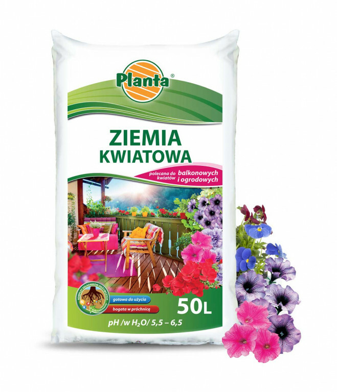 Planta ziemia kwiatowa 50l pH 5.5-6.5 1