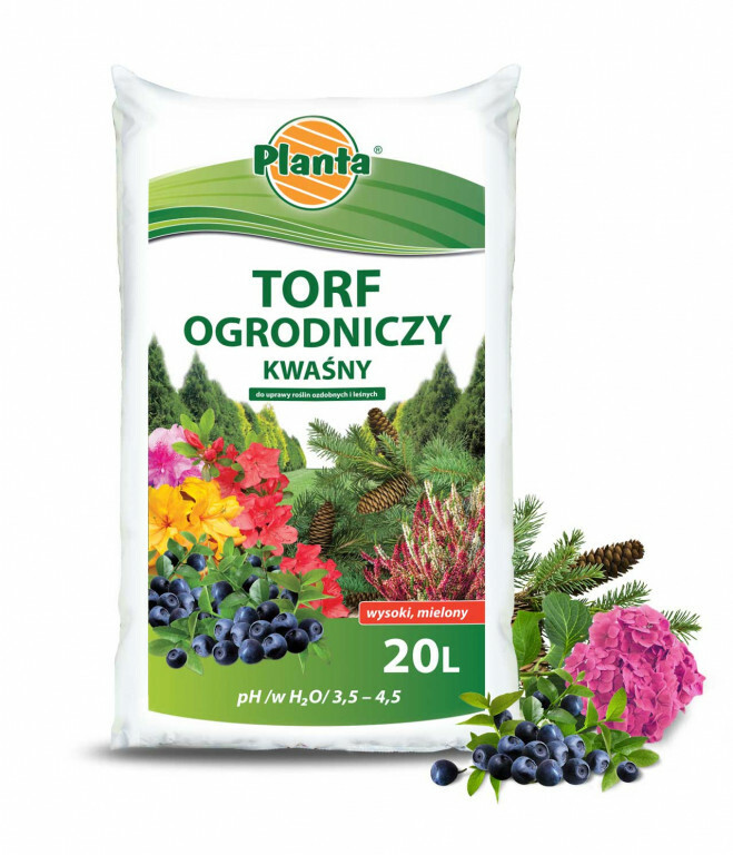 Planta ziemia torf kwaśny 20l pH 3.0-4.0 1