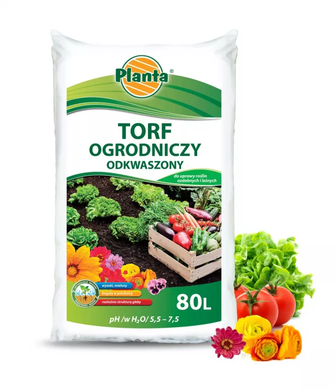 Planta ziemia torf odkwaszony 80l pH 5.5-6.5 1