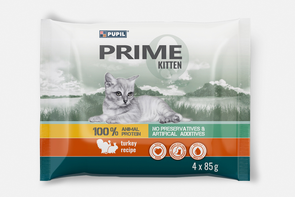 Pupil Prime KOT 4x85g indyk / królik 1