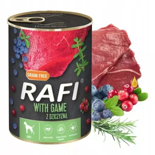 Rafi Pies 400g dziczyzna/borówka/żurawina 1