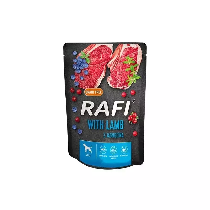 Rafi Pies saszetka 300g jagnięcina/borówka/żurawina 1
