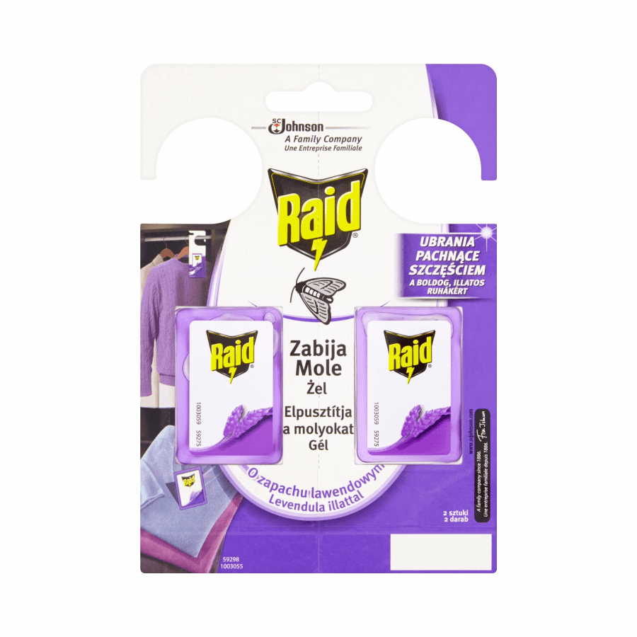 RAID zawieszka lawendowa 2szt na mole 1