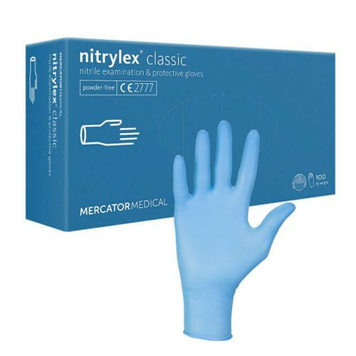 Rękawice nitrylex classic M niebieskie 1
