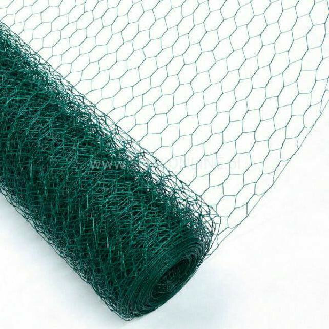 Siatka hexagonalna PCV 12.7mm x 12.7mm/0.7mm/100cm/25m 1