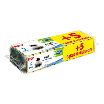 Stella gąbka do zmywania 5+5gratis 1