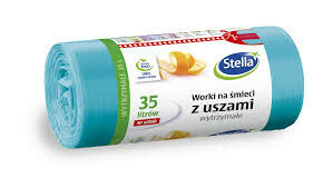 Stella worki na śmieci z uszami   35l/30szt wytrzymałe 1
