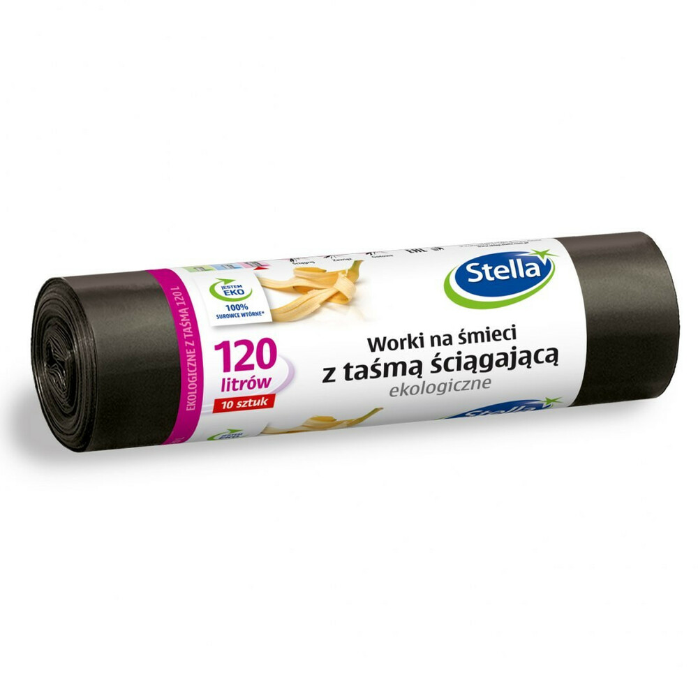 Stella worki z taśmą ekologiczne 120l/10szt 1