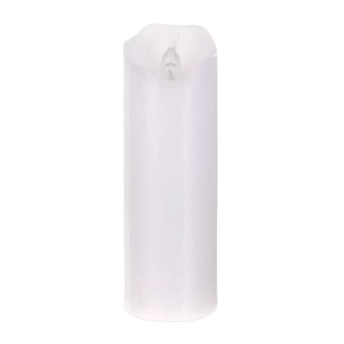 Subito świeca LED C704 125mm biała/płomień biały ciepły 1