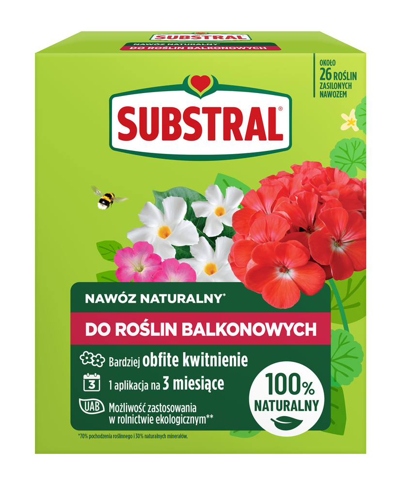 Substral nawóz naturalny KWIATY BALKONOWE 650G 1