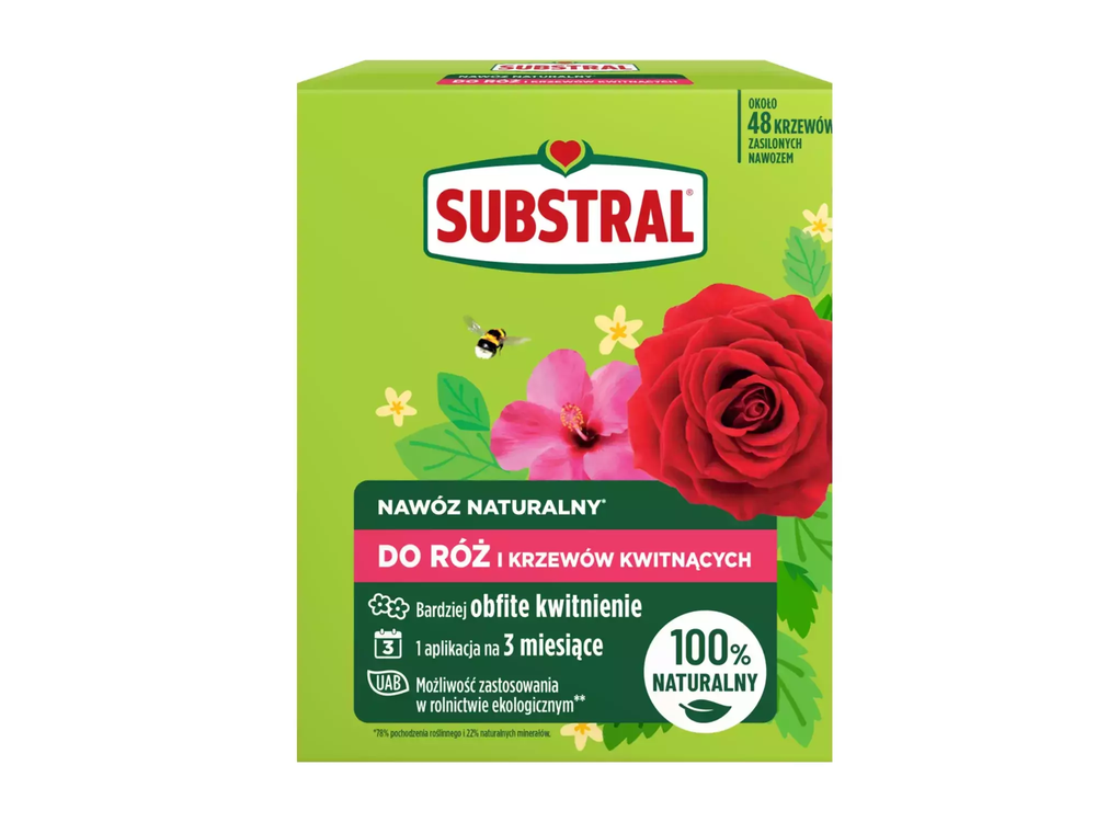Substral nawóz naturalny RÓŻA / KWIATY 1.2kg 1