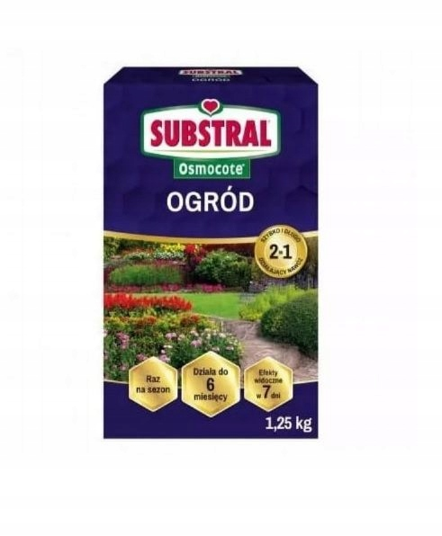 Substral Osmocote nawóz 2w1 długodziałający  Ogród 1.25kg 1