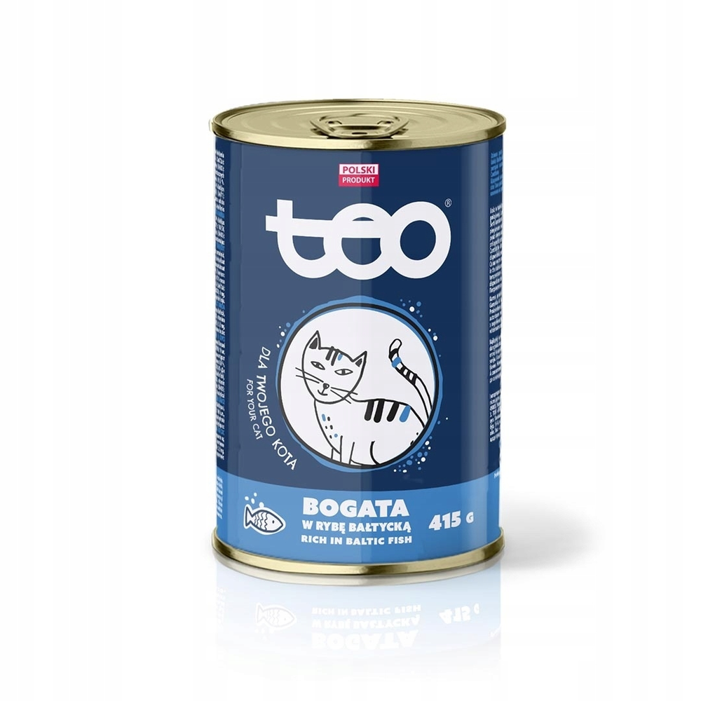 Teo KOT PUSZKA 415g ryba 1