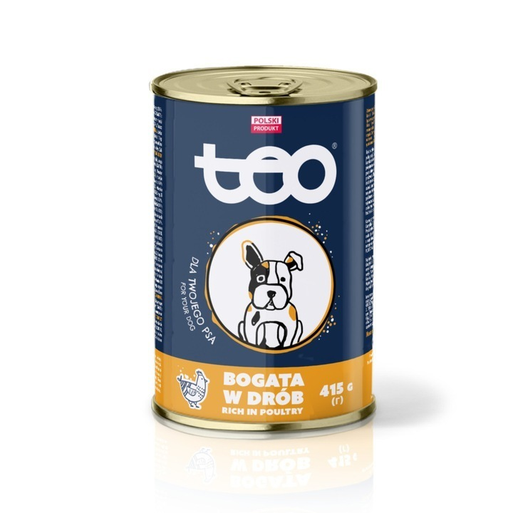 Teo PIES PUSZKA 415g drób 1