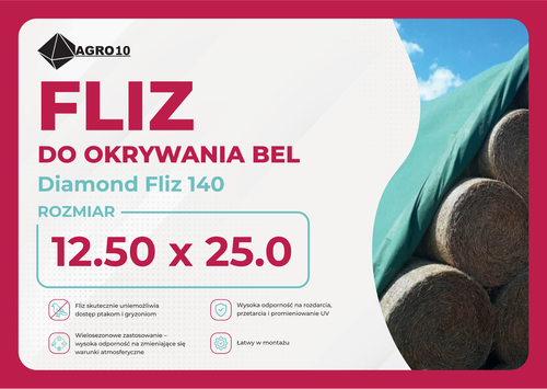 Diamond Fliz do okrywania bel 12.50 x 25.00m (200 Bel) 1