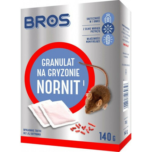 Bros granulat na nornice 140g Nornit 1
