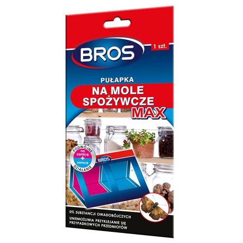 Bros pułapka mole odzieżowe DUO + 2 wkłady 1
